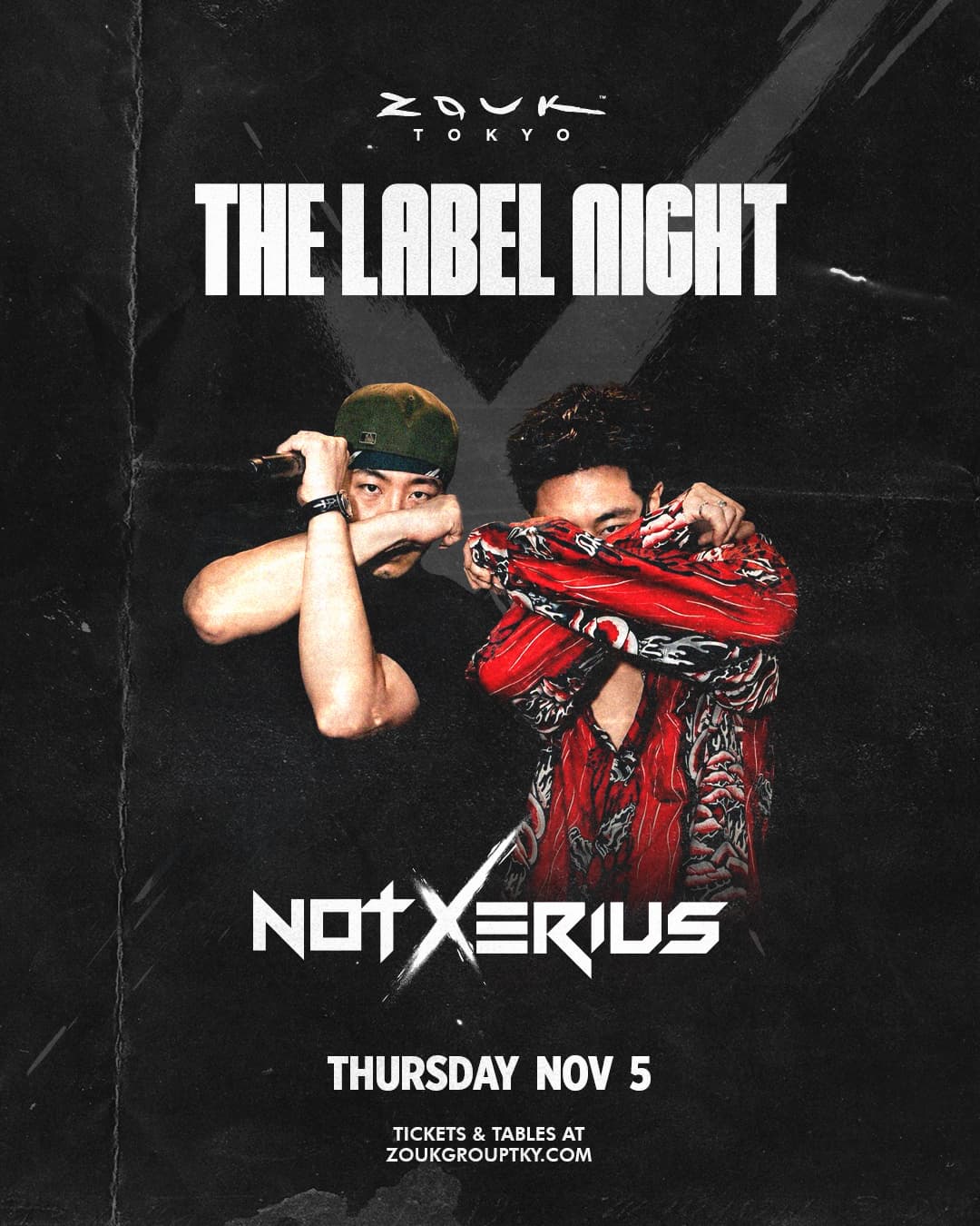 THE LABEL NIGHT flyer